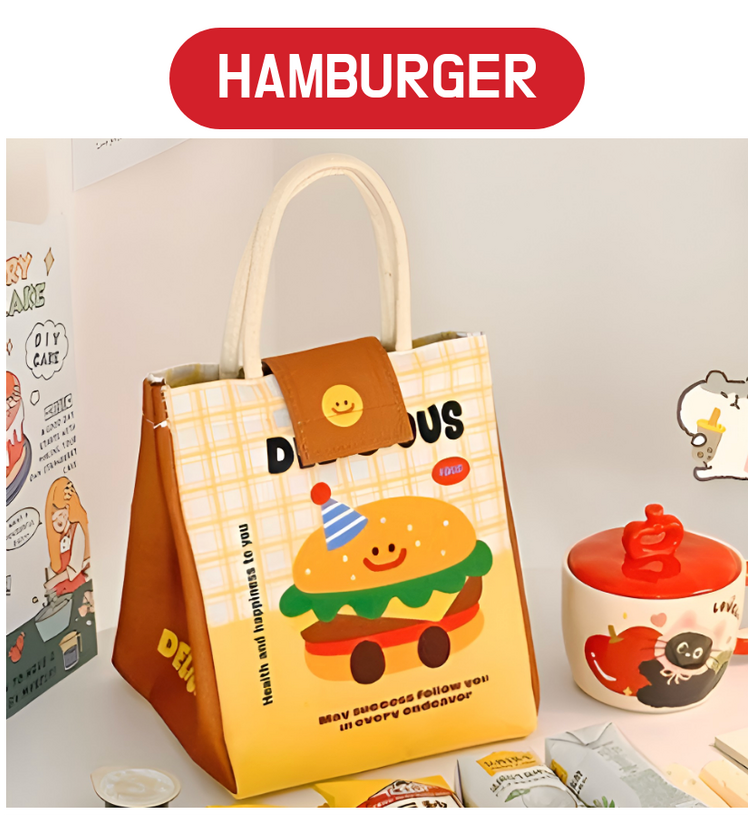 [CUTE🍎 도시락가방]해도닉 귀여운 보냉백 런치백 / Hedonic Cute Insulated Lunch Bag