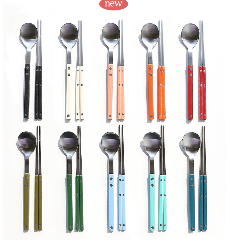 🥄🌸[프리미엄 라인 수저세트] [한식수저2인/4인 세트][보겐 쌍띠에] 프리미엄 고급 국산 스테인리스 수저세트 VOGEN Ssangttie Premium Korean Stainless Cutlery Set