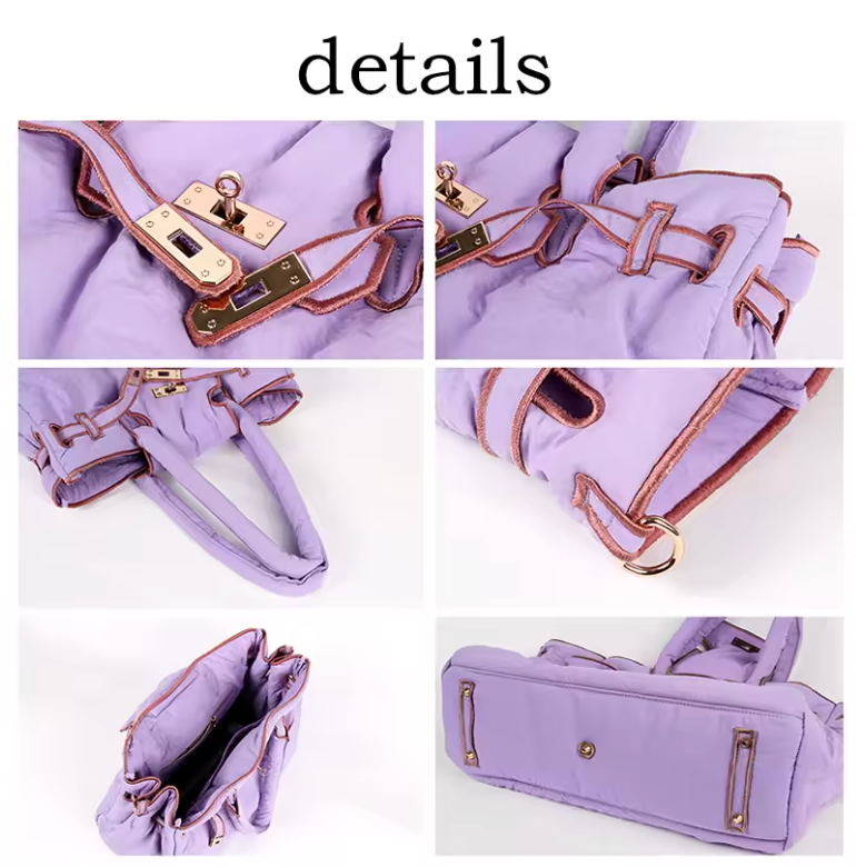 [재고1개가능][소수물량] [패딩 백] 일본 스트릿 명품 느낌 겨울 패딩 백 Japanese laco***  Padded Bag