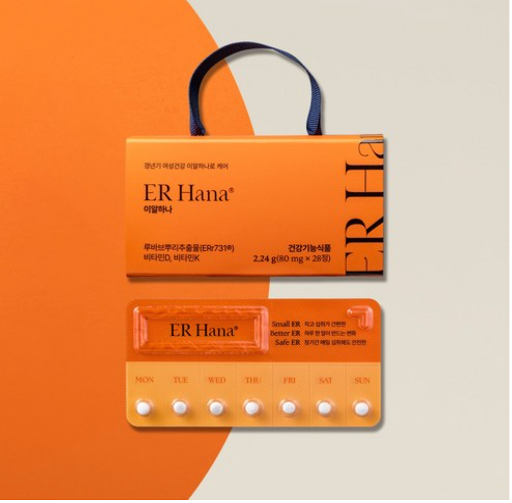 🔥🌼[한국 갱년기보조제 1위] 🌼🔥이알하나 ER Hana® Err731 여성 갱년기 건강기능식품 28정 | ER Hana® Err731 Menopause Support Supplement (28 Tablets)