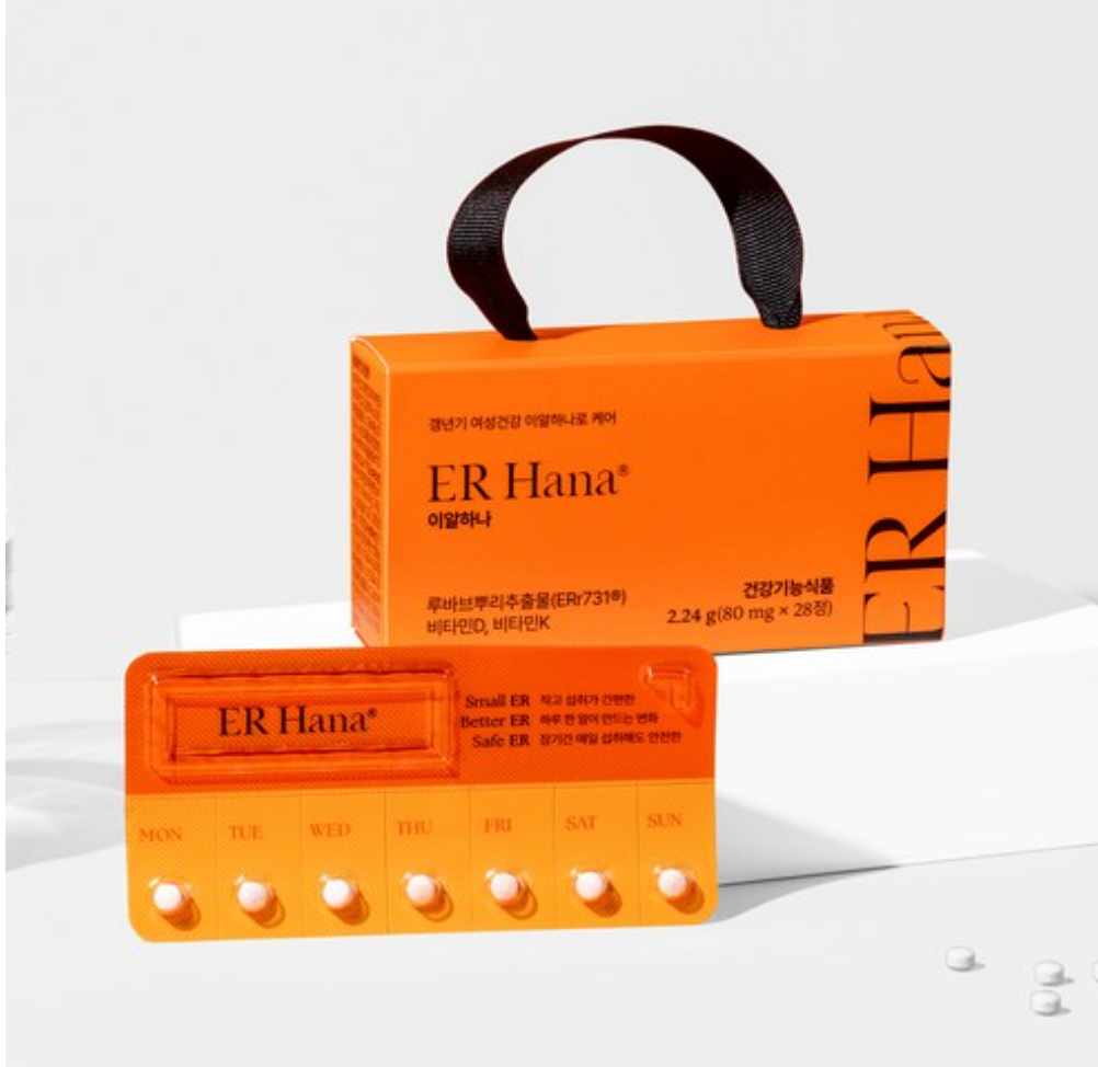 🔥🌼[한국 갱년기보조제 1위] 🌼🔥이알하나 ER Hana® Err731 여성 갱년기 건강기능식품 28정 | ER Hana® Err731 Menopause Support Supplement (28 Tablets)