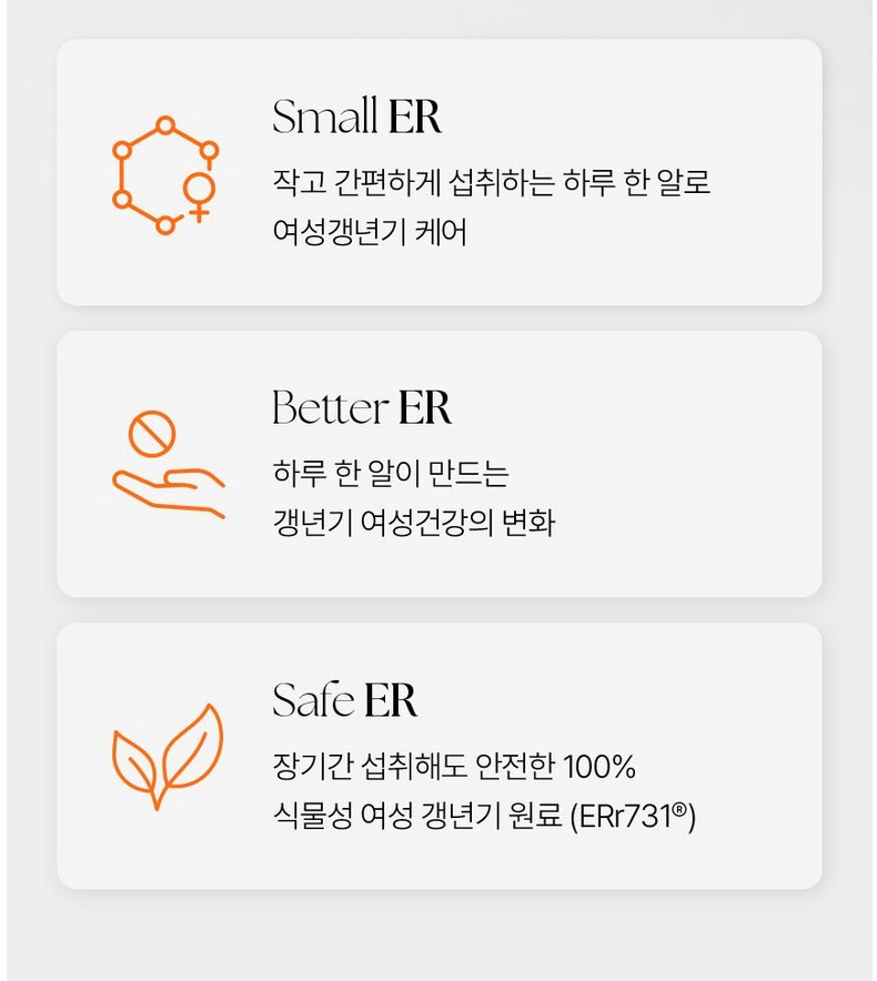 🔥🌼[한국 갱년기보조제 1위] 🌼🔥이알하나 ER Hana® Err731 여성 갱년기 건강기능식품 28정 | ER Hana® Err731 Menopause Support Supplement (28 Tablets)