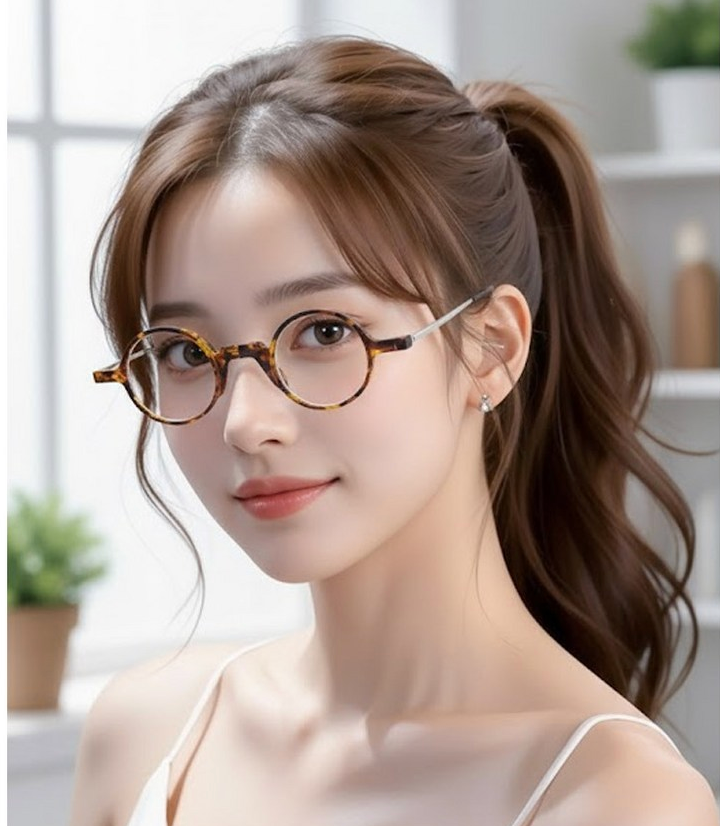 🥸[드디어 미국 상륙] [접이식 돋보기 +1.0]접이식 휴대용 원형 돋보기 안경 + 파우치 세트(Black Only) |  Foldable Reading Glasses +1.0 with Case