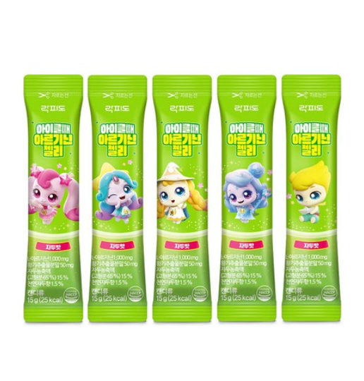 👧🏻🍭[락피도 캐치티니핑 아르기닌] 아이클때 아르기닌 젤리 | Rockpido Kids Arginine Jelly