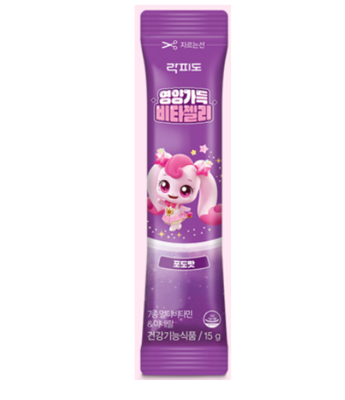 💜👧🏻[락피도 캐치티니핑 비타민젤리]락피도 영양가득 7가지 비타젤리 Lakpidol Multi Vitamin Jelly for Kids (Catch! Teenieping)