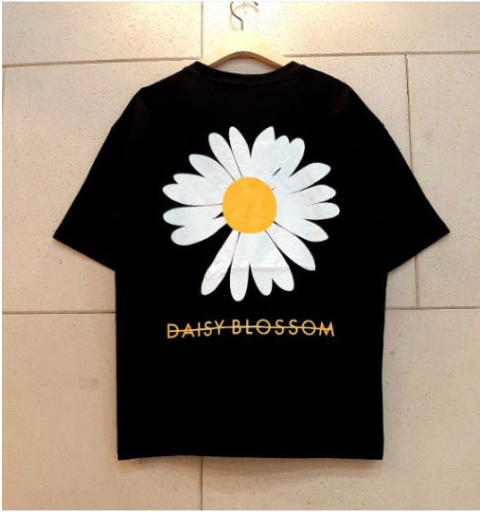 🌼 데이지 블라썸 오버핏 반팔 티셔츠 Daisy Blossom Oversized Cotton Tee 🌼