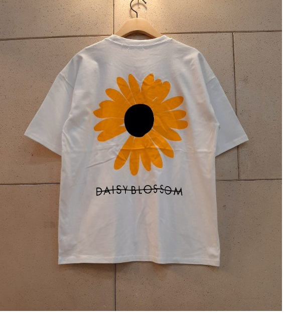 🌼 데이지 블라썸 오버핏 반팔 티셔츠 Daisy Blossom Oversized Cotton Tee 🌼