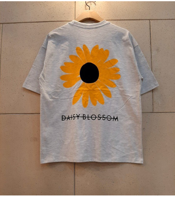 🌼 데이지 블라썸 오버핏 반팔 티셔츠 Daisy Blossom Oversized Cotton Tee 🌼