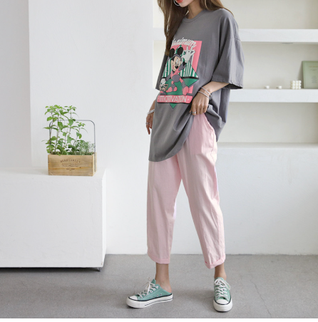 🌸[신상] 컵케이크 미키 오버핏 롱 반팔 티셔츠 Cupcake Mickey Oversized Long T-Shirt 🍰🐭