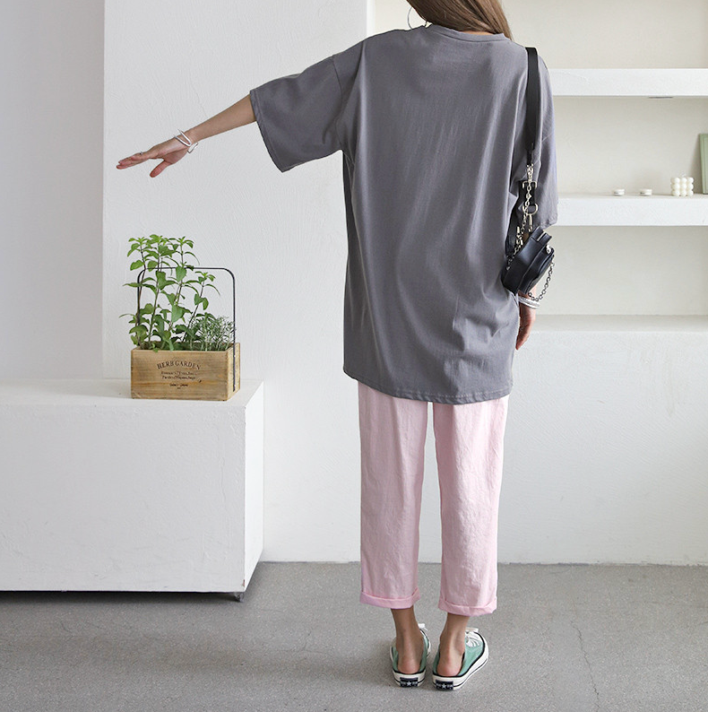 🌸[신상] 컵케이크 미키 오버핏 롱 반팔 티셔츠 Cupcake Mickey Oversized Long T-Shirt 🍰🐭