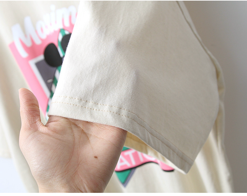 🌸[신상] 컵케이크 미키 오버핏 롱 반팔 티셔츠 Cupcake Mickey Oversized Long T-Shirt 🍰🐭