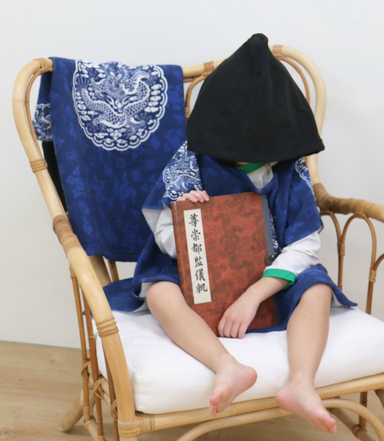 👑 ⛱️곤룡포 키즈 망토 후드 비치타월 GONRYONGPO Kids Hooded Beach Towel 👑