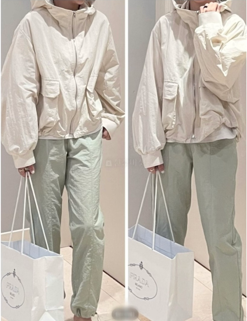 🌸[완판 재진행] 🌿 제이머랭 엠풀 후드 바람막이 바스락 점퍼 J.Mering Ampul Hood Jumper