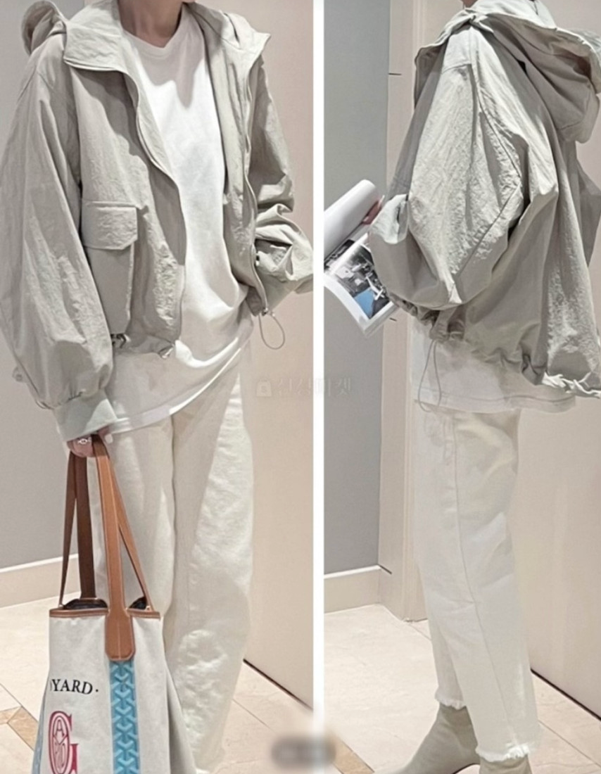 🌸[완판 재진행] 🌿 제이머랭 엠풀 후드 바람막이 바스락 점퍼 J.Mering Ampul Hood Jumper