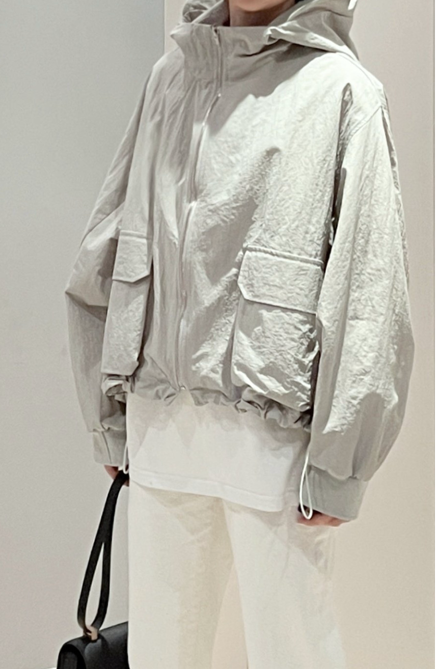 🌸[완판 재진행] 🌿 제이머랭 엠풀 후드 바람막이 바스락 점퍼 J.Mering Ampul Hood Jumper