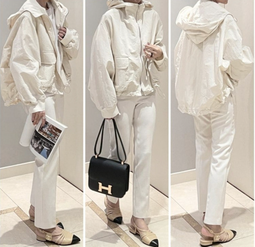 🌸[완판 재진행] 🌿 제이머랭 엠풀 후드 바람막이 바스락 점퍼 J.Mering Ampul Hood Jumper