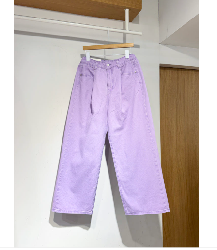 🌸 26SS 봄신상🌼  🩷하트🩷뒷포켓 피그먼트 밴딩 와이드 팬츠 Heart Back Pocket Pigment Banded Wide Pants