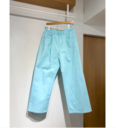 🌸 26SS 봄신상🌼  🩷하트🩷뒷포켓 피그먼트 밴딩 와이드 팬츠 Heart Back Pocket Pigment Banded Wide Pants