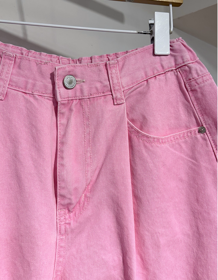 🌸 26SS 봄신상🌼  🩷하트🩷뒷포켓 피그먼트 밴딩 와이드 팬츠 Heart Back Pocket Pigment Banded Wide Pants