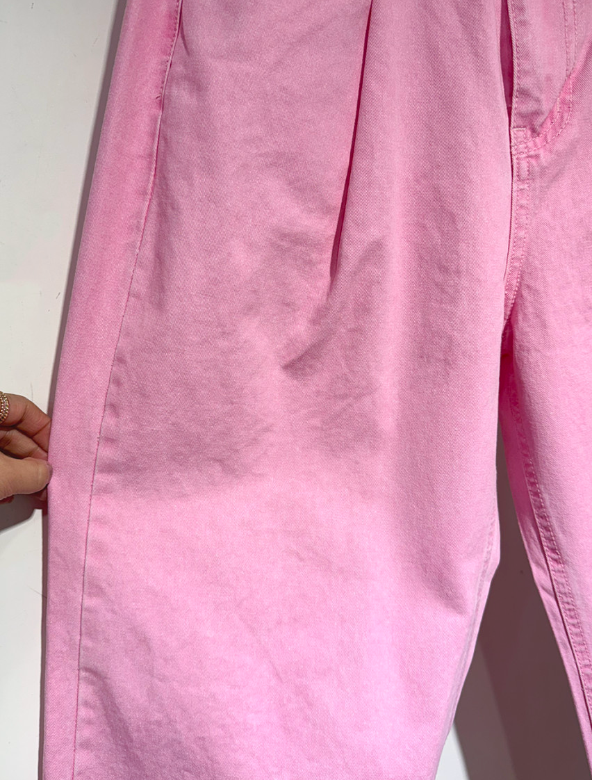 🌸 26SS 봄신상🌼  🩷하트🩷뒷포켓 피그먼트 밴딩 와이드 팬츠 Heart Back Pocket Pigment Banded Wide Pants