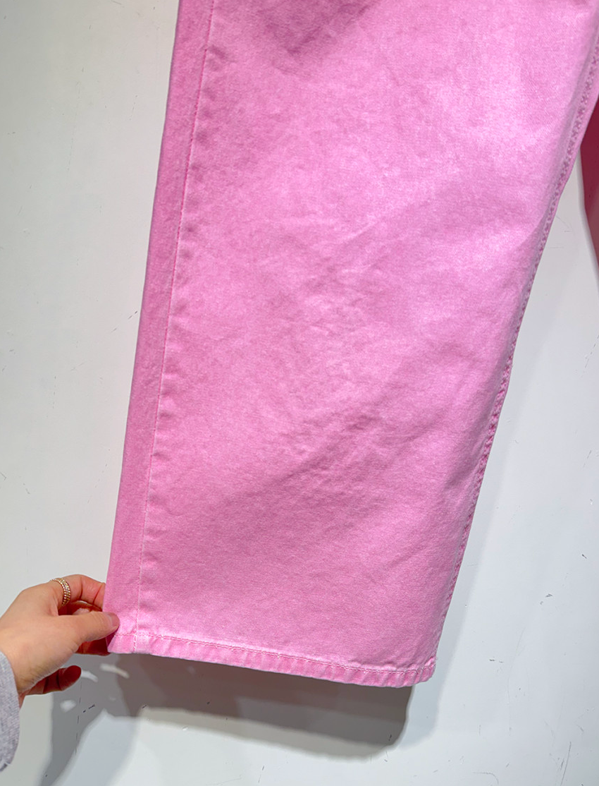 🌸 26SS 봄신상🌼  🩷하트🩷뒷포켓 피그먼트 밴딩 와이드 팬츠 Heart Back Pocket Pigment Banded Wide Pants