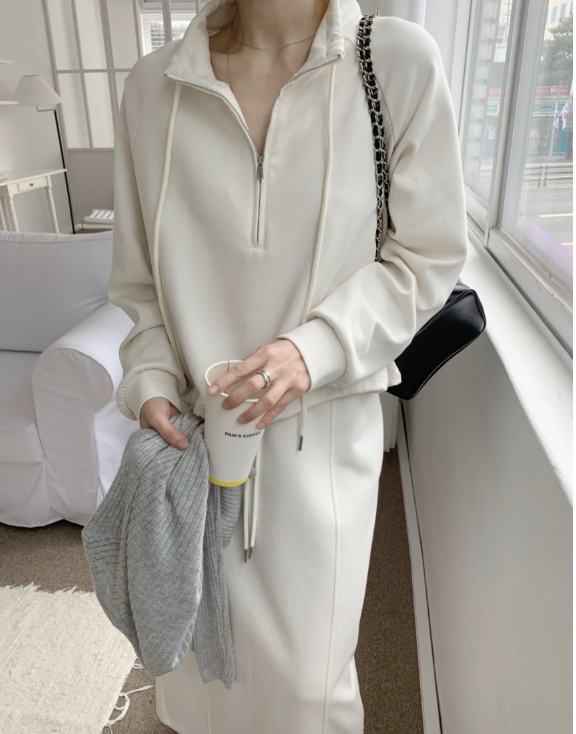 🌳26SS 봄신상🌳 텐셀 모달 트레이닝 집업 스커트 세트 Tencel Modal Zip-Up Training Skirt Set