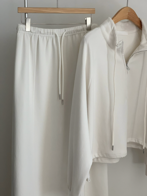 🌳26SS 봄신상🌳 텐셀 모달 트레이닝 집업 스커트 세트 Tencel Modal Zip-Up Training Skirt Set