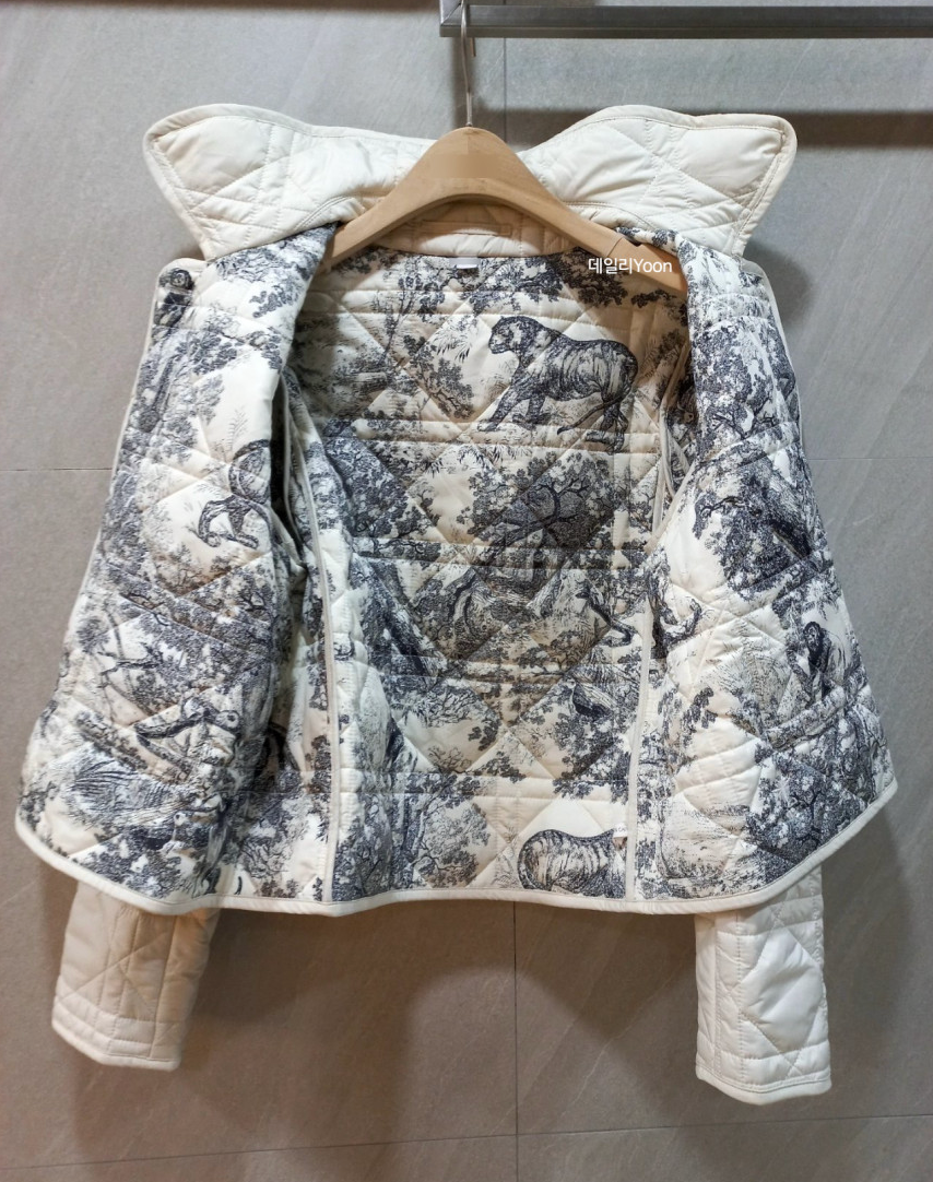 🇫🇷🌸까나쥬 본딩 퀼팅 경량 숏 자켓 🌸– 쿠튀르 감성 안감 / Cannage Bonding Short Jacket – Couture-Inspired Toile Lining