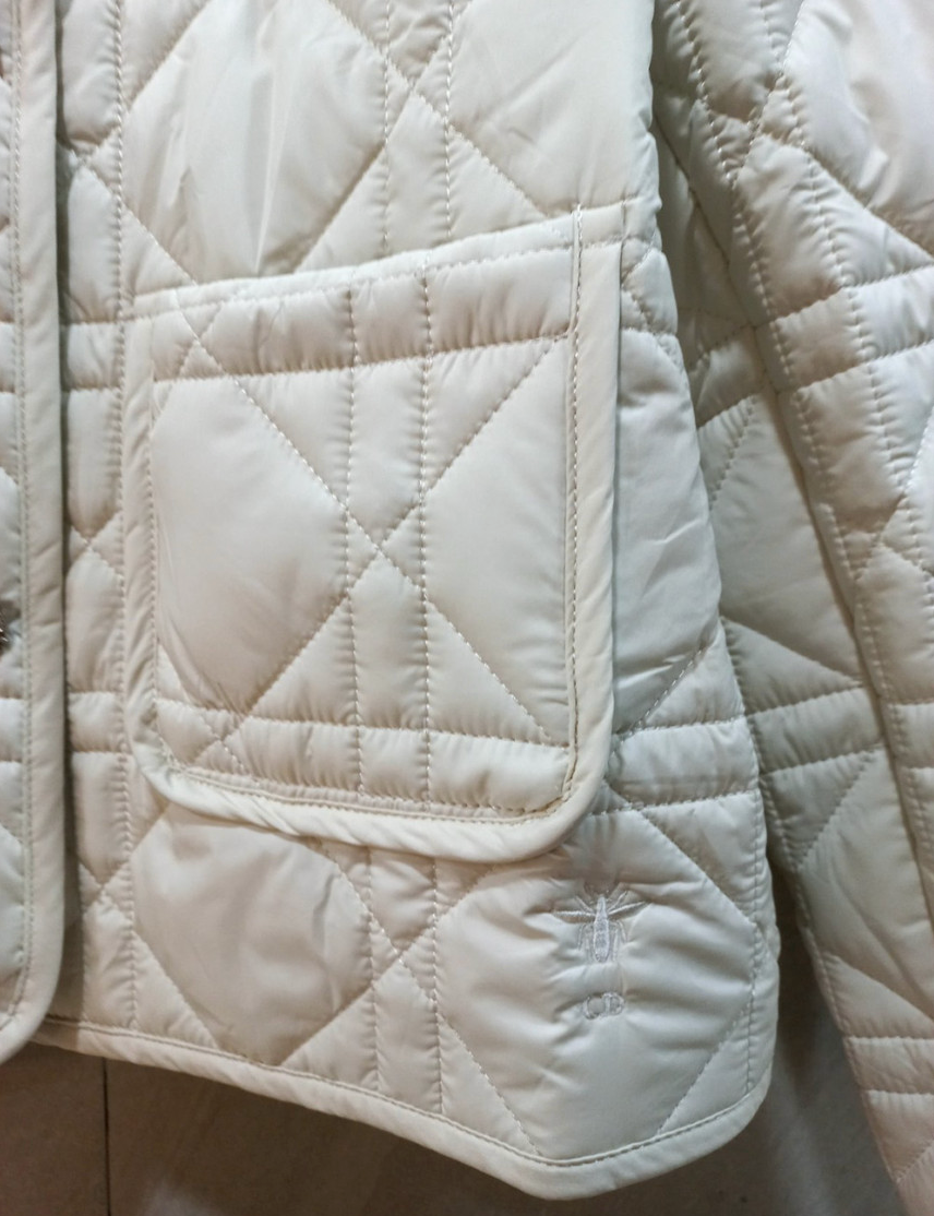 🇫🇷🌸까나쥬 본딩 퀼팅 경량 숏 자켓 🌸– 쿠튀르 감성 안감 / Cannage Bonding Short Jacket – Couture-Inspired Toile Lining