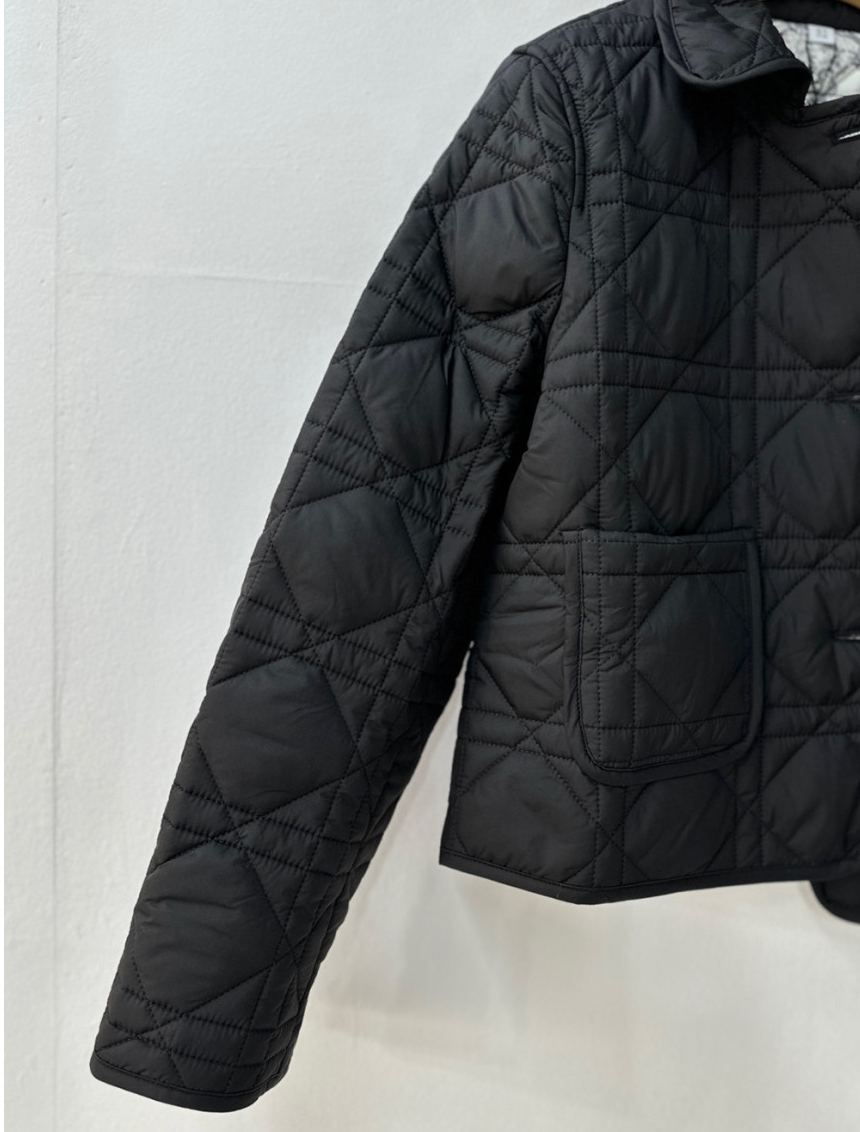 🇫🇷🌸까나쥬 본딩 퀼팅 경량 숏 자켓 🌸– 쿠튀르 감성 안감 / Cannage Bonding Short Jacket – Couture-Inspired Toile Lining