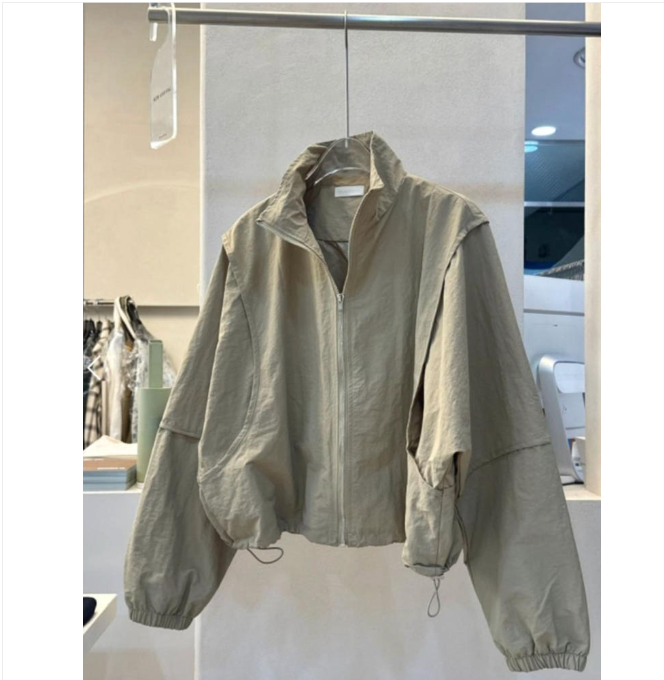 ✨🌸 26봄신상 여성 간절기 집업 점퍼 ✨🖤 (루즈핏·세미크롭·하이넥) 26 Spring Transitional Zip-Up Jumper ✨🧥