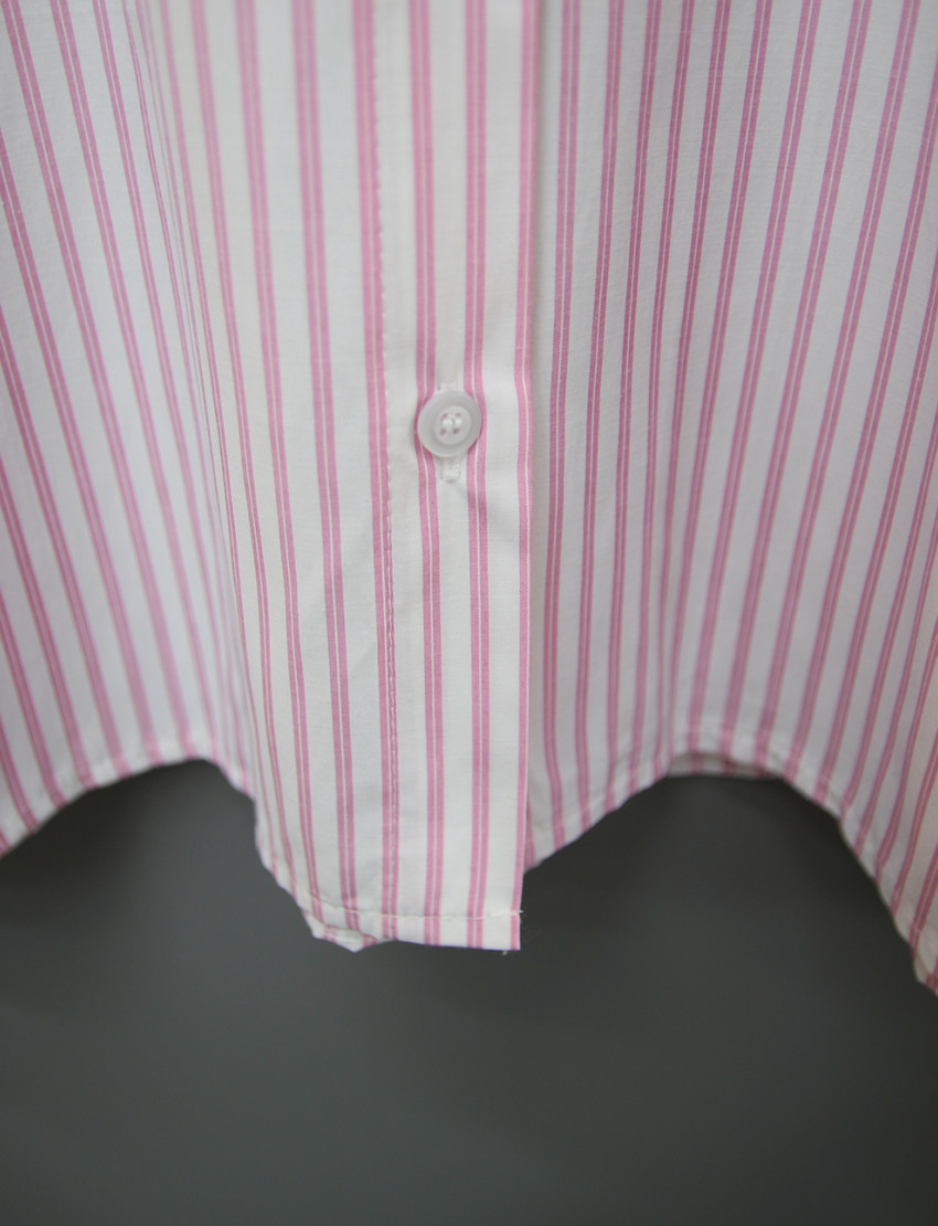 🌸✨ 26봄신상 백자수 포인트 스트라이프 루즈핏 셔츠 ✨🌿 26 Spring Embroidered Stripe Shirt