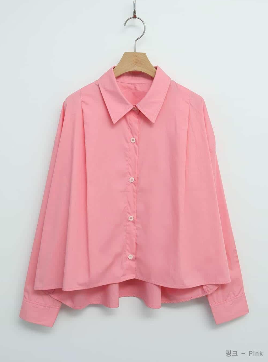 🌷✨ 26봄신상 앞핀턱 루즈핏 무지 셔츠 3 Color ✨🌿 26 Spring Pintuck Loose-Fit Shirt