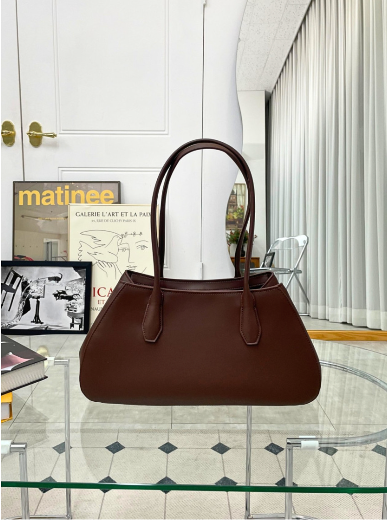 🌳[프리미엄 라인]🌳 ✨🤎 더로우맛 프리미엄 ‘알제’ 새들 레더 숄더백 │ 미니멀 실루엣으로 완성되는 고급미 │ 데일리·세미포멀 올킬 👜✨ The Row-Inspired Alze Saddle Leather Shoulder Bag – Premium Line