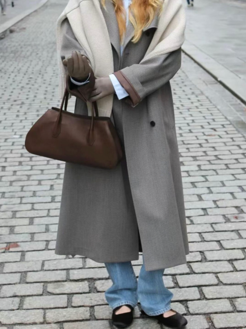 🌳[프리미엄 라인]🌳 ✨🤎 더로우맛 프리미엄 ‘알제’ 새들 레더 숄더백 │ 미니멀 실루엣으로 완성되는 고급미 │ 데일리·세미포멀 올킬 👜✨ The Row-Inspired Alze Saddle Leather Shoulder Bag – Premium Line