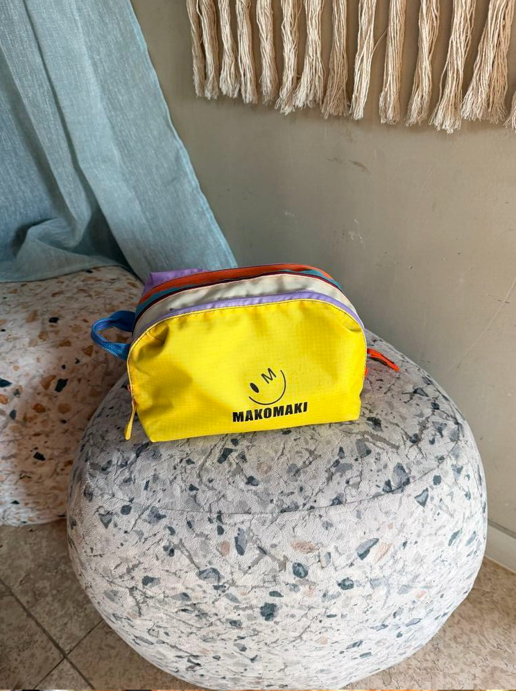 🌈💖 마코마키 스마일 멀티 레이어 지퍼 3단 파우치 💖🌈 NEW 국내제작 방수 파우치 ✨ 알록달록 컬러폭발 💥 여행·데일리 필수템 🧳🎒