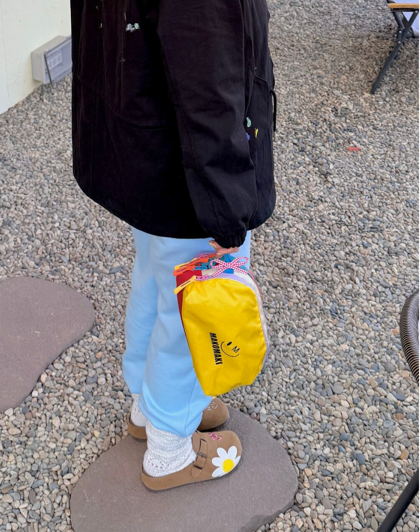 🌈💖 마코마키 스마일 멀티 레이어 지퍼 3단 파우치 💖🌈 NEW 국내제작 방수 파우치 ✨ 알록달록 컬러폭발 💥 여행·데일리 필수템 🧳🎒