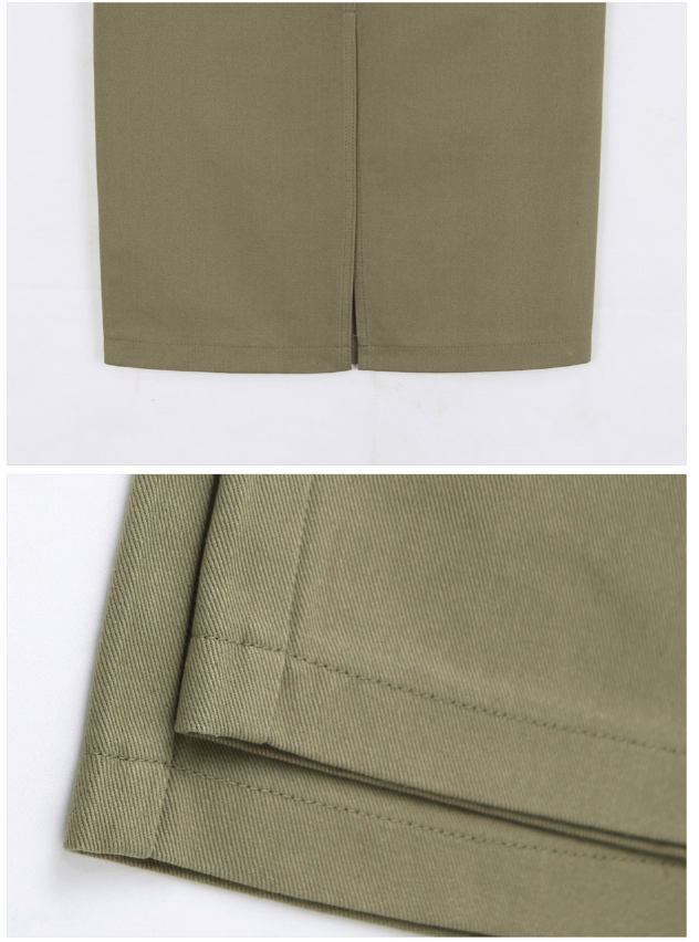 🌸✨ 체형구애 NO · 26–34 풀사이즈 ✨🌸 숏/기본 2기장 선택 탄탄코튼 롱스커트 5컬러 💕 Spring Structured Cotton Long Skirt – Size 26–34 (S–2XL), Short & Regular Length, 5 Colors