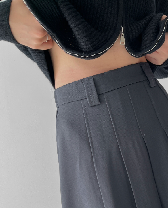 ✨ 기본 정장 롱스커트 S·M·L · 숏/기본 2기장 · 4컬러 사이즈 구애 없이 선택!  Premium Tailored Long Skirt (S–L, Short/Regular Length)