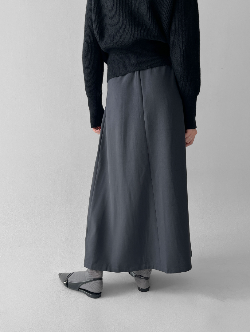 ✨ 기본 정장 롱스커트 S·M·L · 숏/기본 2기장 · 4컬러 사이즈 구애 없이 선택!  Premium Tailored Long Skirt (S–L, Short/Regular Length)