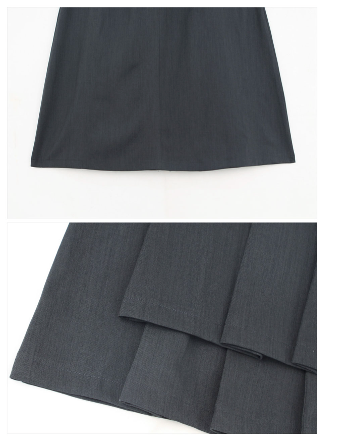 ✨ 기본 정장 롱스커트 S·M·L · 숏/기본 2기장 · 4컬러 사이즈 구애 없이 선택!  Premium Tailored Long Skirt (S–L, Short/Regular Length)