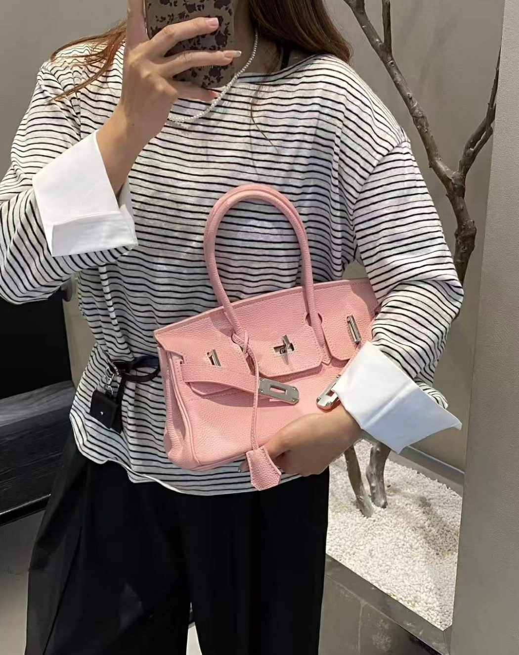 🌸👜 [3-4주예상] 럭셔리 유니크 토고 소가죽 브레이슬릿 토트 숄더백 / Togo Cowhide Bracelet Tote Shoulder Bag 👜🌸