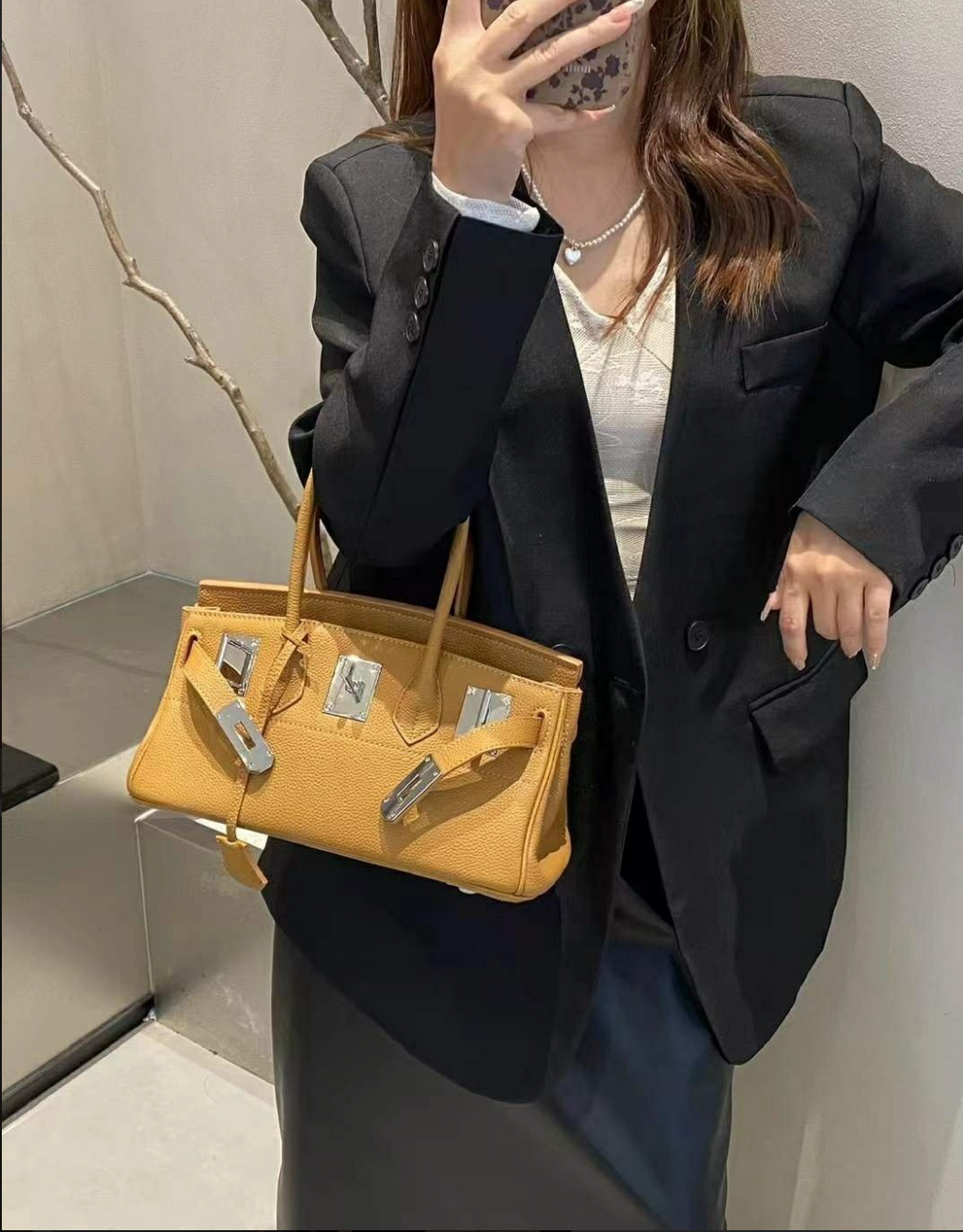 🌸👜 [3-4주예상] 럭셔리 유니크 토고 소가죽 브레이슬릿 토트 숄더백 / Togo Cowhide Bracelet Tote Shoulder Bag 👜🌸