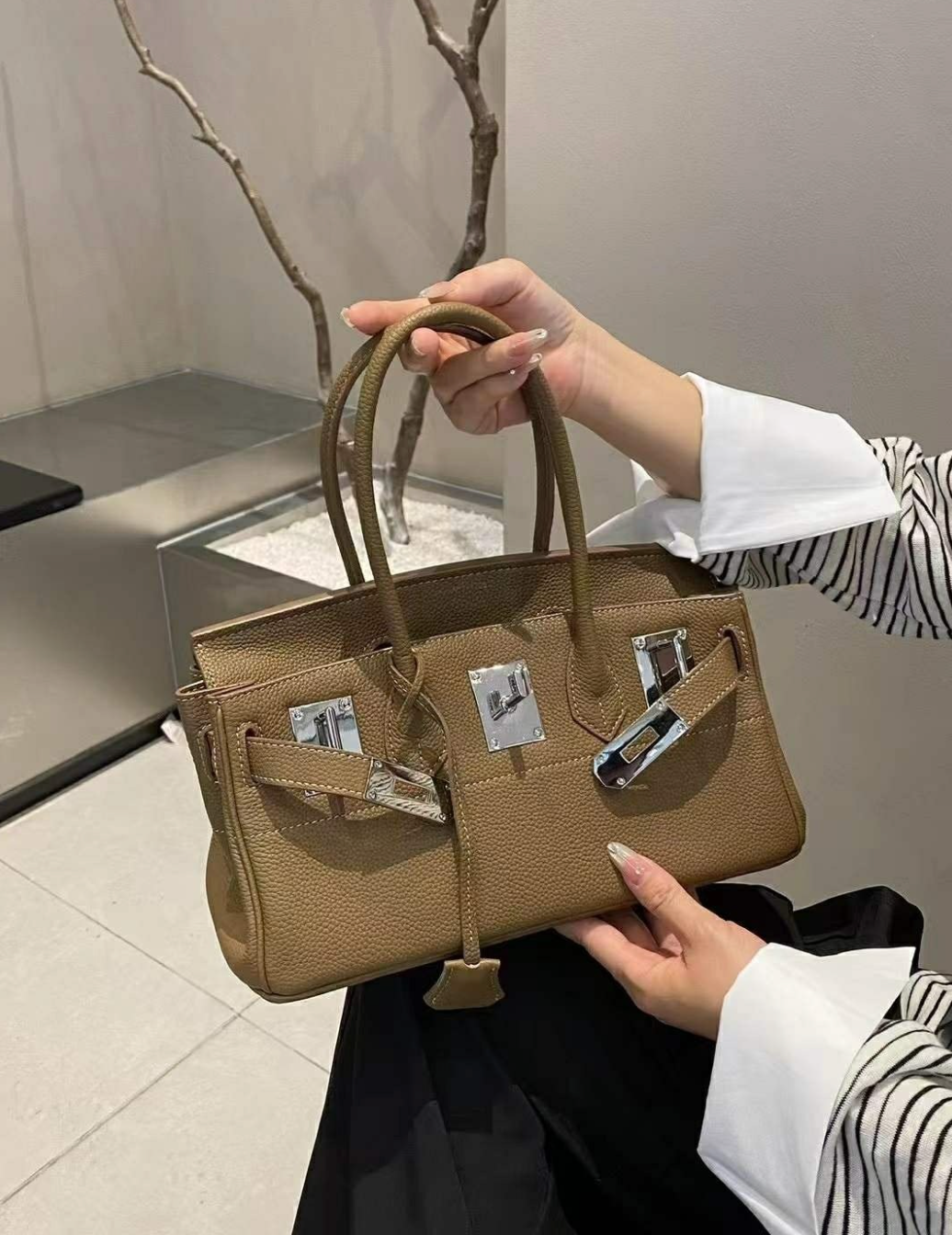 🌸👜 [3-4주예상] 럭셔리 유니크 토고 소가죽 브레이슬릿 토트 숄더백 / Togo Cowhide Bracelet Tote Shoulder Bag 👜🌸