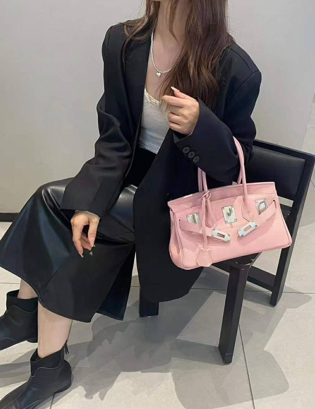 🌸👜 [3-4주예상] 럭셔리 유니크 토고 소가죽 브레이슬릿 토트 숄더백 / Togo Cowhide Bracelet Tote Shoulder Bag 👜🌸