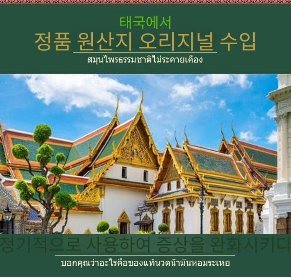 🌿[Thai Herbal Relief Oil]🌿✨ 태국 정품 야몽 그린 허브 오일 롤온 3개 세트  / Authentic Thai Ya Mong Green Herb Thai Herbal Relief Oil Oil Roll-On 3pcs Set 🌿✨