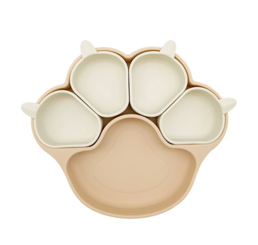 🇰🇷한국 국민 육아템🐱아기 첫 이유식 필수템🔥허밍베베 실리콘 얌얌 야옹이 플레이트 흡착 식판✨안전+편리+귀여움까지 한번에 / Hummingbebe Silicone Suction Cat Plate – Baby First Weaning Essential