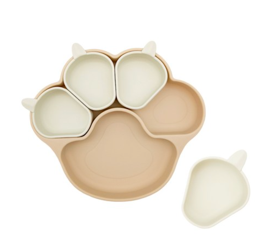 🇰🇷한국 국민 육아템🐱아기 첫 이유식 필수템🔥허밍베베 실리콘 얌얌 야옹이 플레이트 흡착 식판✨안전+편리+귀여움까지 한번에 / Hummingbebe Silicone Suction Cat Plate – Baby First Weaning Essential