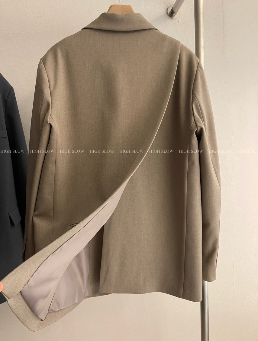✨🔥품절대란[3-4주배송예상]🔥✨국내생산 고퀄 뒷사선절개 슬림핏 오버자켓🖤🤍 군더더기 없는 핏감 끝판왕 / Premium Back Diagonal-Slit Tailored Jacket
