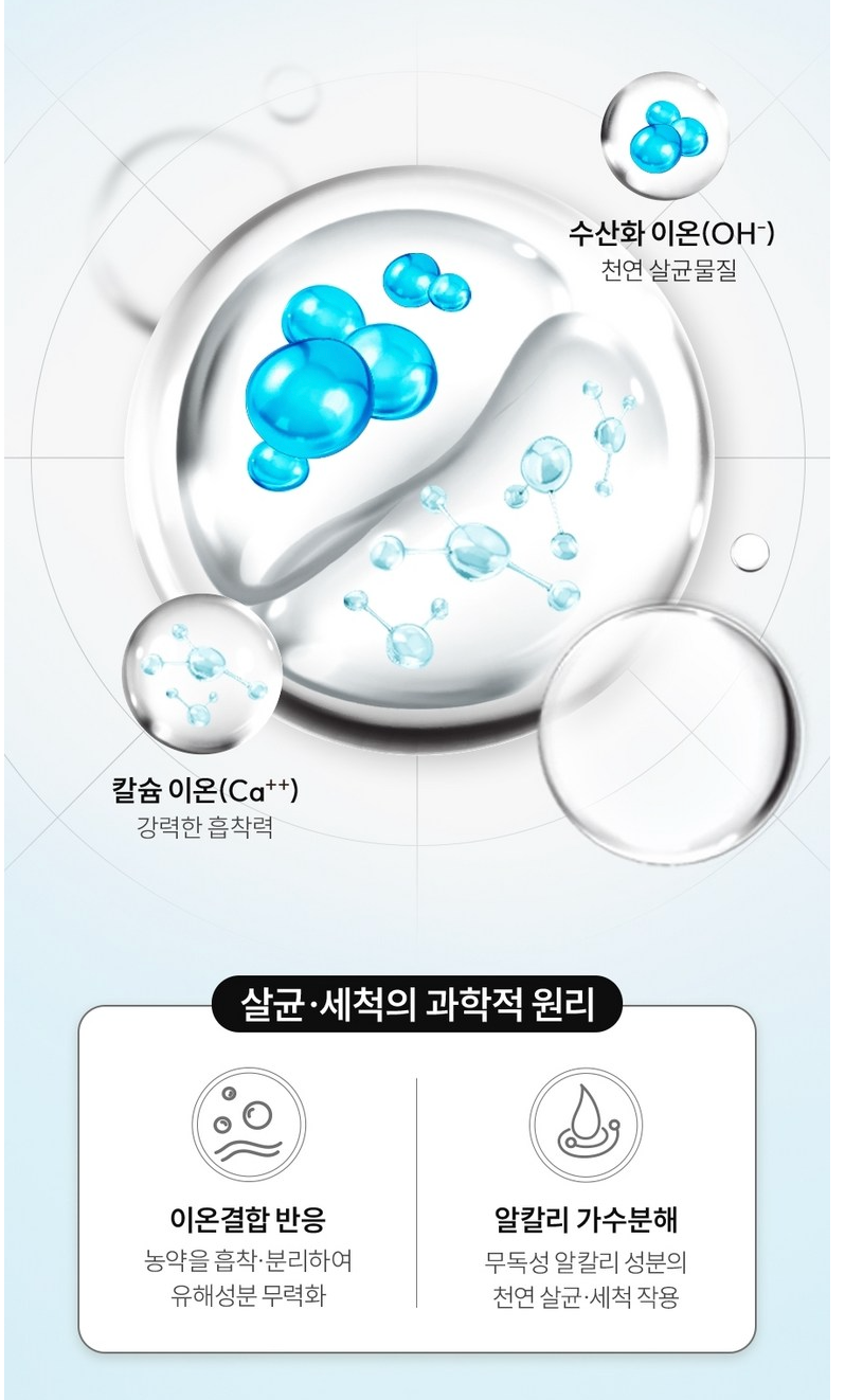 🇰🇷[한국 프리미엄 칼슘세정제]농약·왁스·유해균 99.9% 제거 프리미엄 과일·채소 세정제 리노베라 칼슘 파우더 150g (1개/2개/3개 세트, 장미향/펜지향) Premium Fruit & Vegetable Calcium Powder Cleanser 150g (1/2/3 Set, Rose/Pansy)